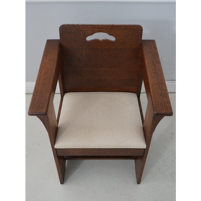 Mission Pair Stickley Mission Oak Limbert Cafe Chairs For Sale - Image 3 of 18