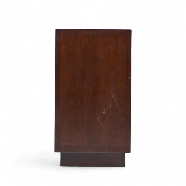 Dunbar Furniture Edward Wormley for Dunbar Mid Century Basketweave Rosewood and Mahogany Credenza For Sale - Image 4 of 15