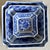 Circa 1980 Canton Export-Style Blue and White Notched Corner Square Nesting Bowls – Set of 3 For Sale - Image 18 of 18