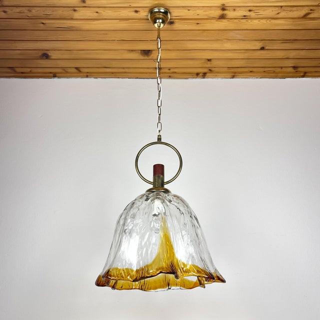 Vintage Italian Murano Pendant Lamp, 1970s For Sale - Image 14 of 18