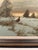 20th Century Original Oil Landscape Painting With Pheasant in Winter Field - Signed For Sale In Chicago - Image 6 of 9