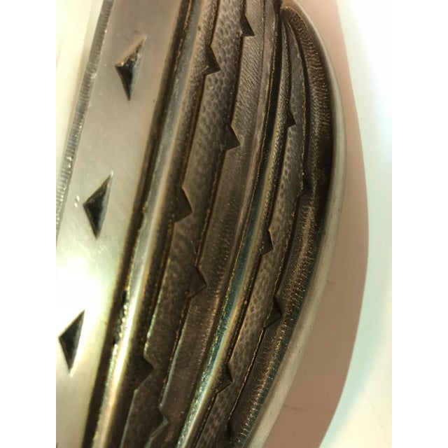 Glass French Art Deco Geometric Sconces Signed by Verrerie Des Hanots - a Pair For Sale - Image 7 of 11