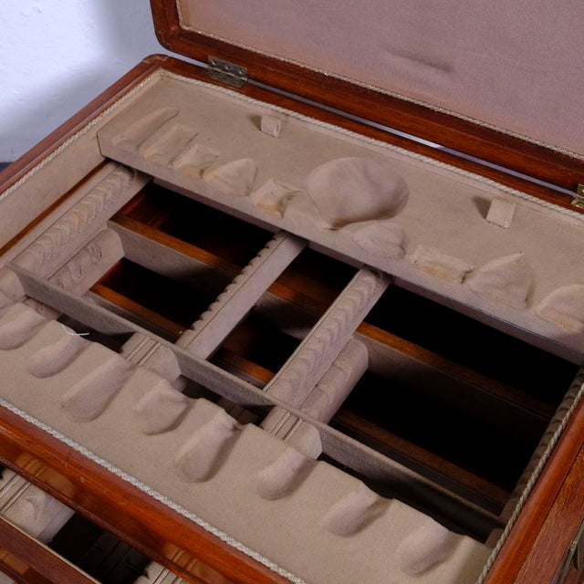 Antique Art Deco Wooden Cutlery Chest, 1920s For Sale - Image 12 of 18