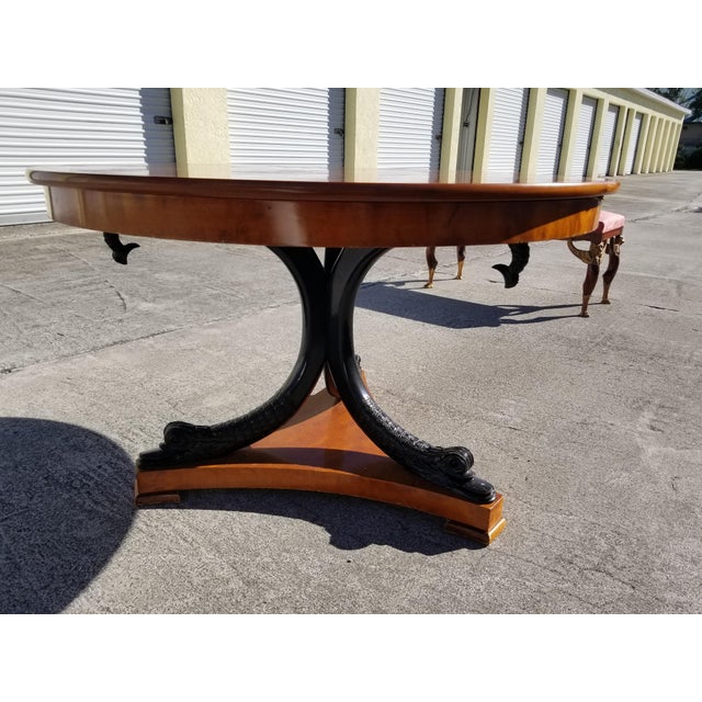 1970's Hand Carved Italian Dining Table For Sale - Image 4 of 6