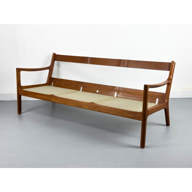Beige Teak 3-Seater Senator Sofa by Ole Wanscher for France & Søn, 1964 For Sale - Image 8 of 18