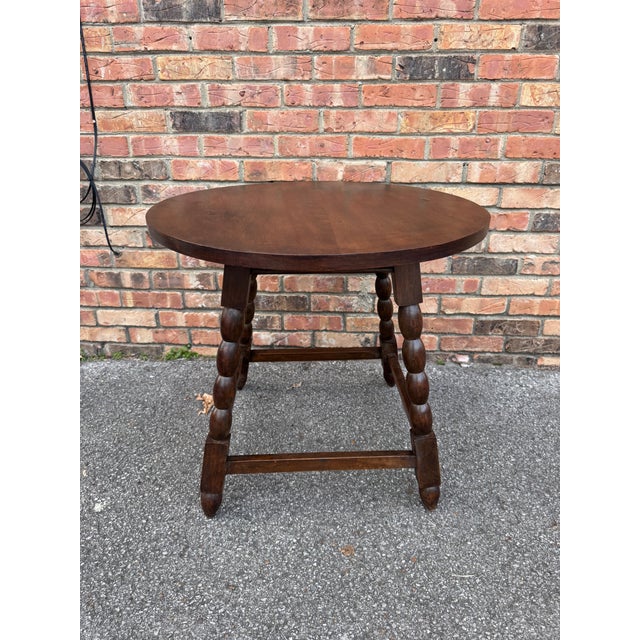Antique English Round Side Table For Sale - Image 4 of 10