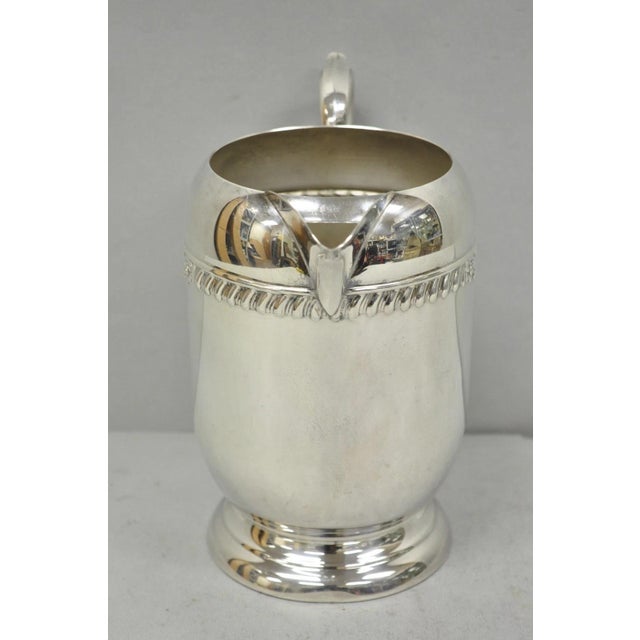 Vintage Sheridan Victorian Style Silver Plated Lemonade Beverage Water Pitcher For Sale - Image 9 of 13
