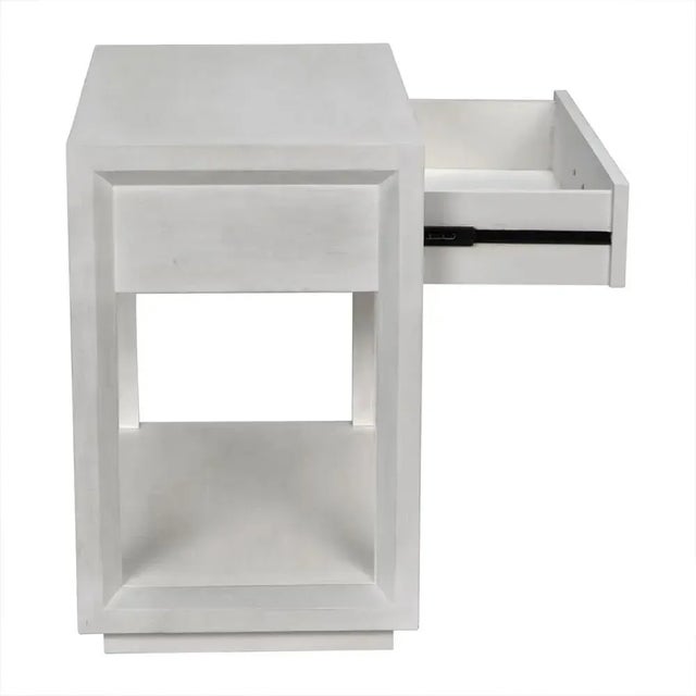 Not Yet Made - Made To Order NOIR Antony Side Table, White Wash For Sale - Image 5 of 6