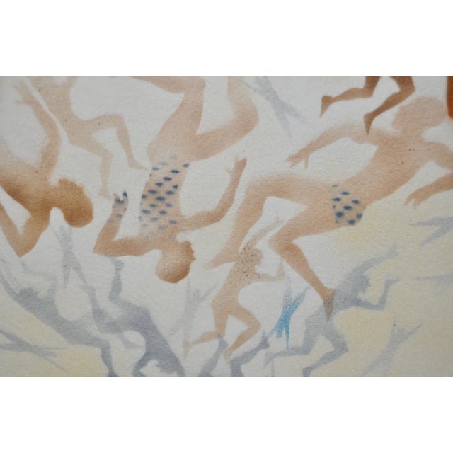 Mid-Century Modern Airbrush Painting by McBride For Sale In San Francisco - Image 6 of 11