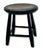 Very Nice Hand Made Antique American Primitive Pine Wood Footstool With Excellent Original Old Black Paint For Sale - Image 14 of 18