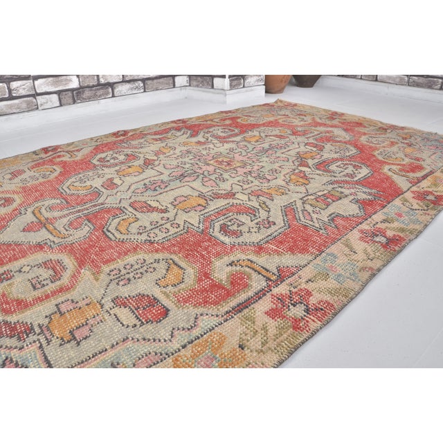 1960s Anatolian Kurdish Handknotted Wool Carpet For Sale - Image 9 of 10