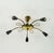Mid-Century Sputnik Spider Ceiling Lamp in Brass, Metal and Plastic, 1950s For Sale - Image 14 of 14