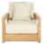 Montford Armchair - Natural Teak / Beige For Sale