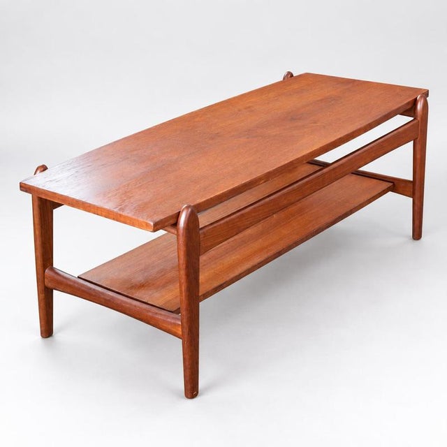 Vintage Teak Coffee Table For Sale - Image 6 of 7