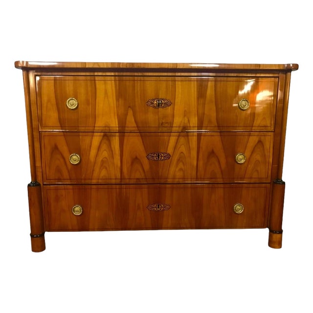 Antique Biedermeier Cherrywood Chest of Drawers, 1820 For Sale