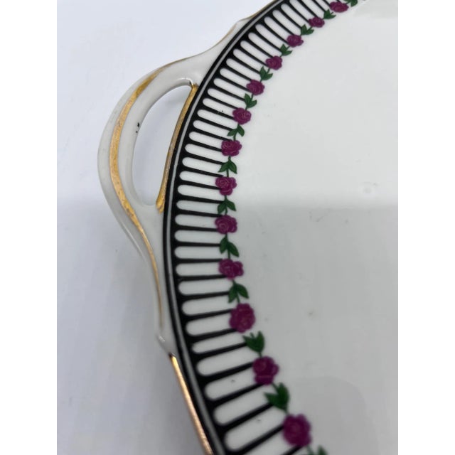 Art Deco Plates and Dish from Chabrol et Poirier, Set of 9 For Sale - Image 4 of 8