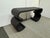 Design Plus Gallery presents a Console Table in the style of Karl Springer. The console has opposing full-scroll supports...