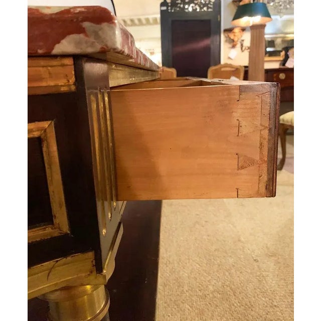 19th Century Palatial Russian Neoclassical Marble Top Console Table or Sideboard For Sale In New York - Image 6 of 13