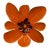 Pat & Andre Juneau Metal Flower Wall Sculpture, Extra Large For Sale