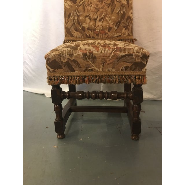 Antique Louis XVIII Period Side Chairs With 19th Century Upholstery - a Pair For Sale - Image 6 of 8