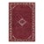 Shabby Chic Tabriz Red/Beige Wool Rug - 6'9'' X 9'11'' For Sale