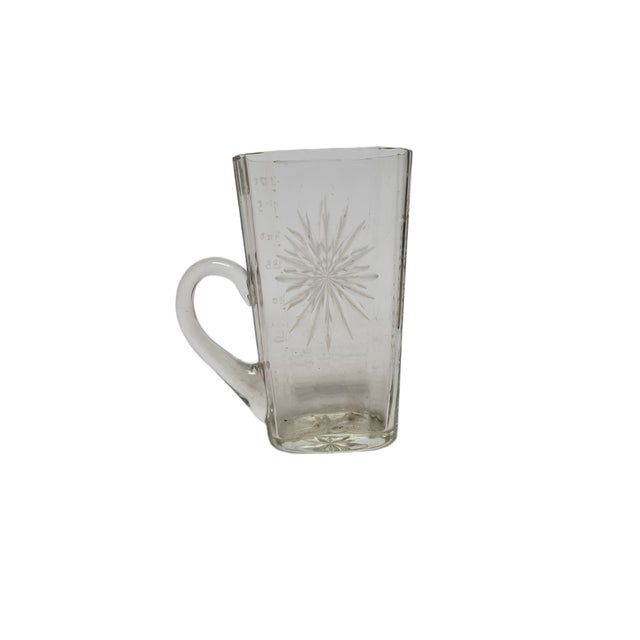 Biedermeier Glass Measuring Jug, Germany, 1890s For Sale - Image 9 of 10