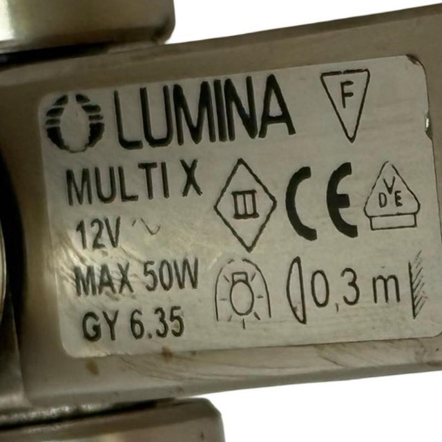 Gold Postmodern Italian Multi X Desk Lamp by Yaacov Kaufman for Lumina, 1980s For Sale - Image 8 of 10
