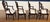 Leighton Hall Furniture Set of Four Inlaid Shieldback Dining Chairs With Arms - Showroom Samples For Sale - Image 4 of 12