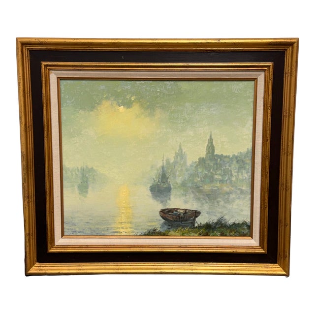 Roelef Dozeman Oil on Canvas, Mid 20th Century For Sale