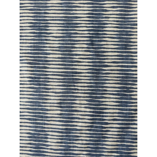 2020s Raoul Textiles Zoe Linen Fabric 2 Yards Color: Delft For Sale - Image 5 of 5