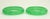 Late 20th Century Green Glass Jadeite Style Bangle Bracelets, a Pair For Sale - Image 5 of 7