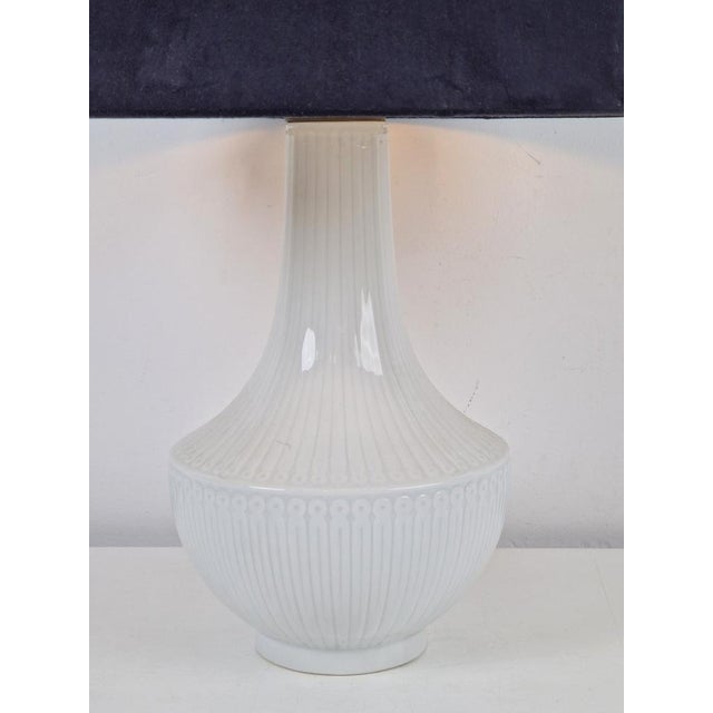 White Porcelain Hutschenreuther Table Lamp, 1960s For Sale - Image 8 of 11
