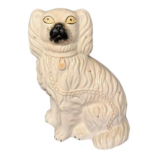 English Staffordshire King Charles Spaniel Figurine, Circa 1890 For Sale