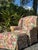 Hickory Chair Furniture Company Vintage Hickory Hill Floral Upholstered Armchair & Ottoman | Traditional English Country Style For Sale - Image 4 of 12