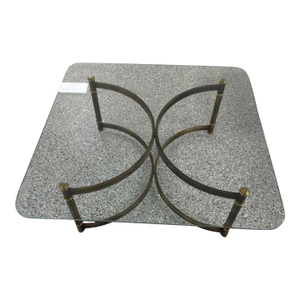Brass and Glass Coffee Table