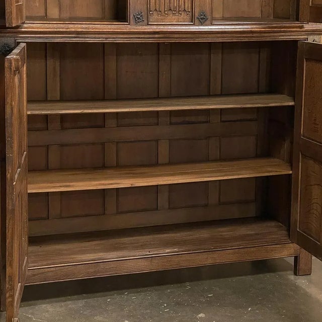 Antique French Gothic Wardrobe ~ Cabinet For Sale In Dallas - Image 6 of 13