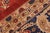 Navy Blue Shabby Chic Ziegler Rust Blue Hand-Knotted Wool Rug - 10'2'' X 13'10'' For Sale - Image 8 of 8