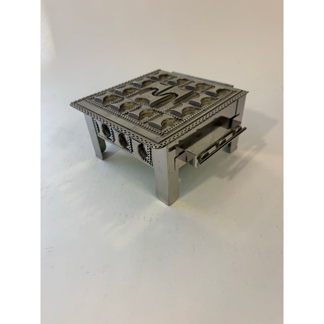 1990s Stainless Steel Folk Art Box by Stanley Szwarc 1999 For Sale - Image 5 of 9