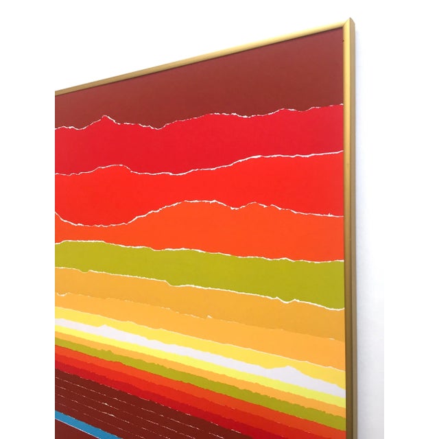 Arthur Secunda Vintage 1980 Serigraph Print Framed Modernist Swiss Exhibition Poster For Sale - Image 9 of 13