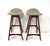 Mid-Century Modern Eric Buck Bar Stools Teak Upholstered for o.d. Mobler Denmark For Sale - Image 3 of 13
