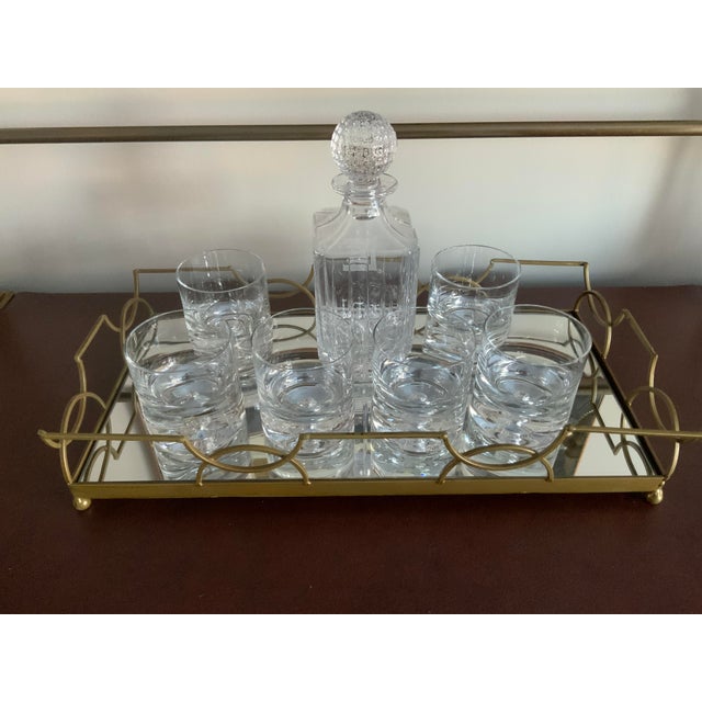 Transparent 1980s Double Old Fashion Floating Bubble /Rock Glasses- Set of 6 For Sale - Image 8 of 9