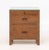 Maria Yee "Metro" Chestnut Office Organizer Filing Cabinet, with glass top and slide writing surface above two drawers....