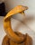 Antique Hand Carved Wood Glass Eyes Folk Art Snake Cobra Sculpture Statue Figure For Sale - Image 11 of 14