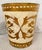 Vintage Italian Florentine Waste Basket, Bin in Antique White and Gold in the Hollywood Regency Style For Sale - Image 12 of 12