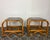 Mid-Century Modern Italian Bamboo and Rattan Side Tables with Smoked Glass, 1950s, Set of 2 For Sale - Image 6 of 18