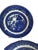 Set of 6 Vintage Allertons Ltd Blue Willow 10" Dinner Plates Made in Staffordshire England c. 1929-1942 Each Approx. 1 ¼"...