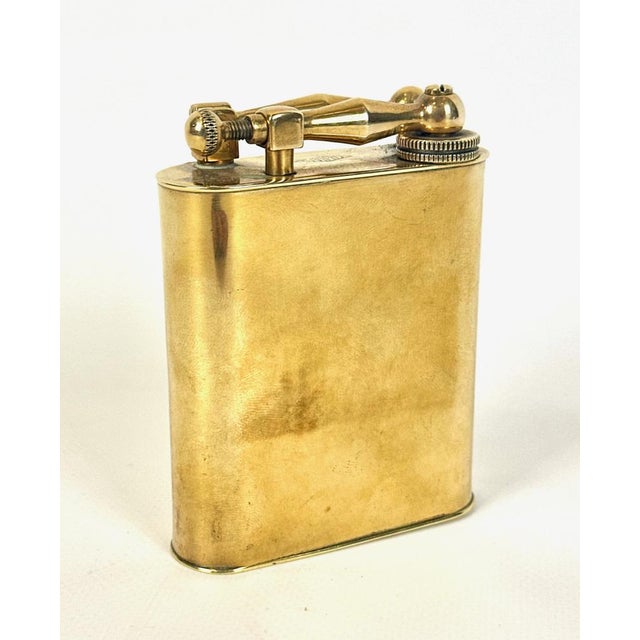 French Art Deco Brass Lighter from Fujiama, 1930s, in Very Good conditions. Designed 1920 to 1949 This piece has an...