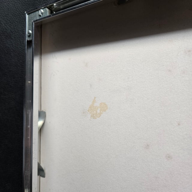 Drawing/Sketching Materials 1990 Atomic Cock Rooster Chicken Pastel Painting, Framed For Sale - Image 7 of 8