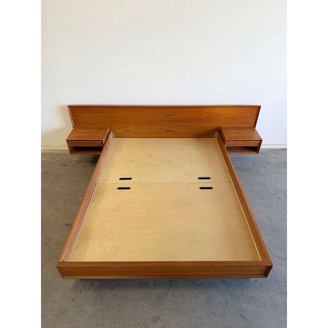 1960s Danish Modern Queen Platform Bed For Sale - Image 5 of 18