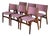 Rosewood Dining Chairs in Style of Erik Buch Upholstered Mid-Century Seating Set of 6 Denmark 1960s For Sale